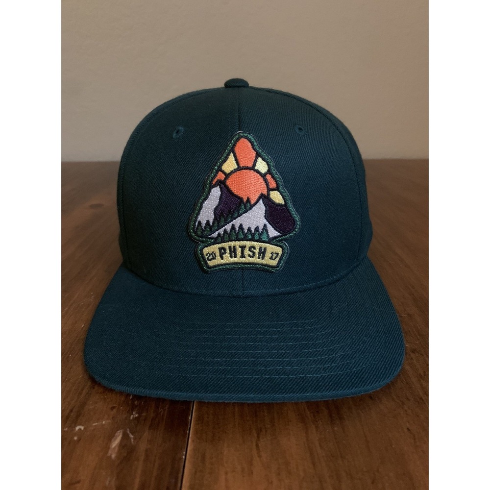 PHISH 2017 Snapback Hat Concert Merchandise Trucker Cap Green Sun Mountain Patch